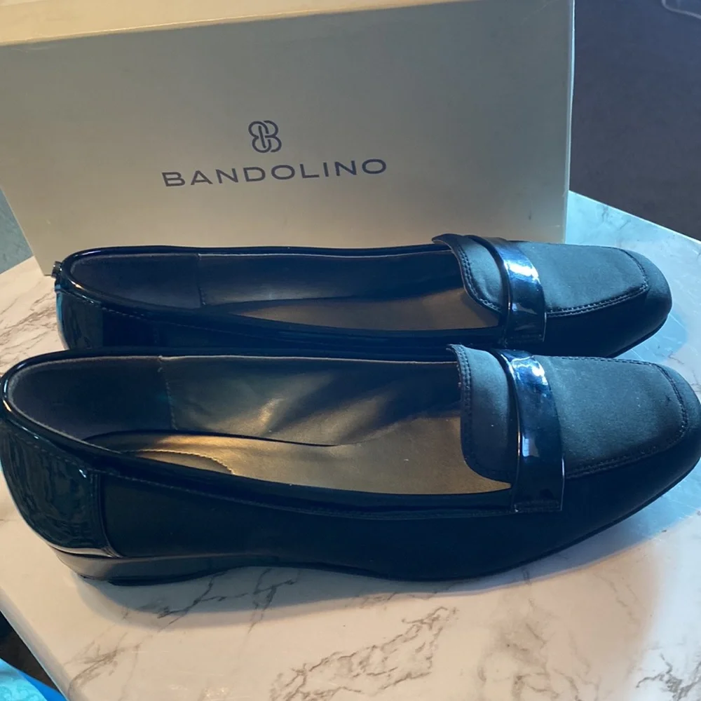 Bandolino B-Flexible Women's Latera Black Slip-on Loafers Size 9.5 M